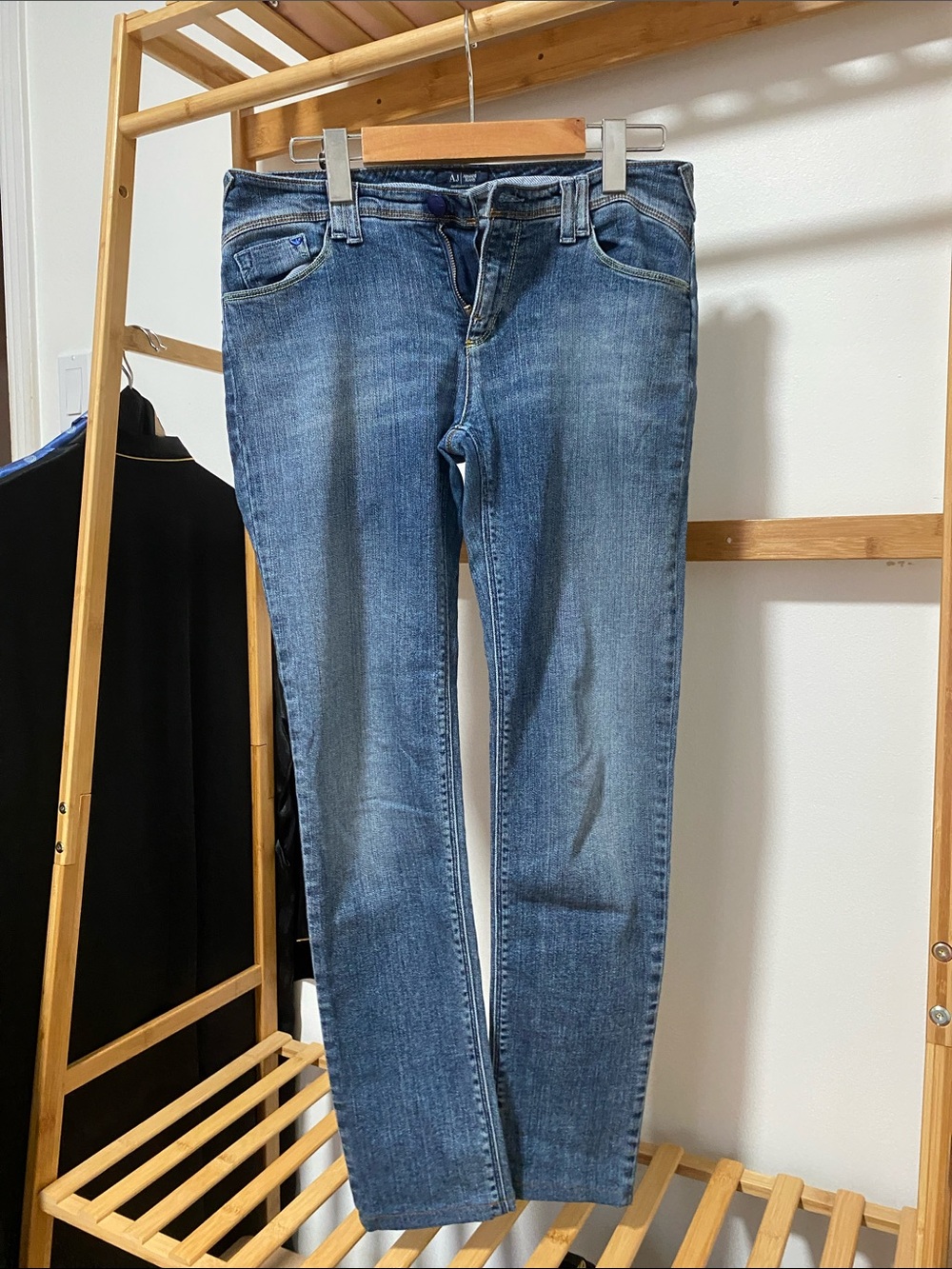 Armani Jeans Women's Skinny Denim in Medium Blue Wash